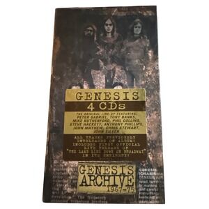 Genesis Archive 1967-75 4-CD Box Set Peter Gabriel Era Rare Live Demos 1998